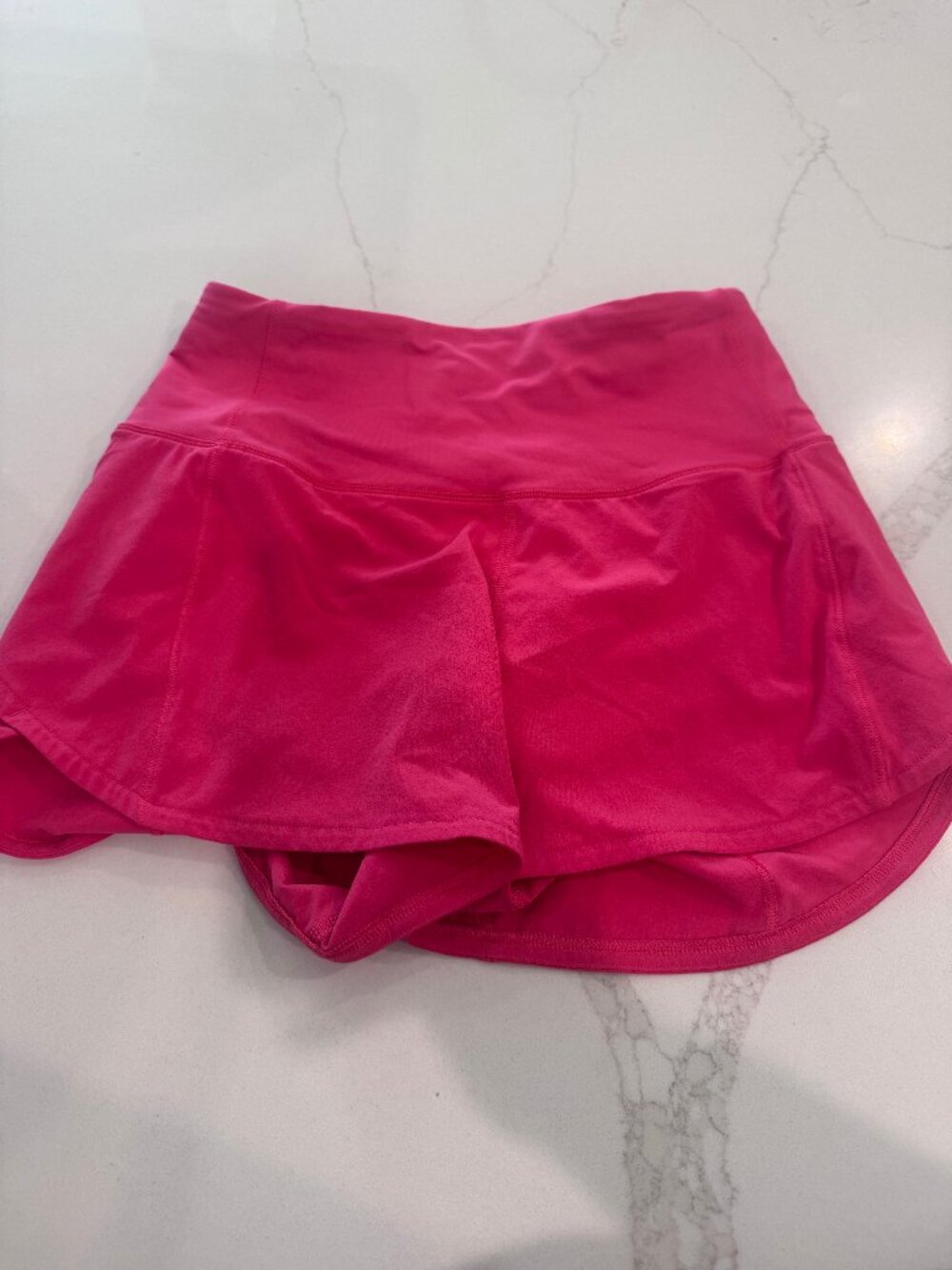 Lululemon Pace Rival Mid-Rise Skirt/Skort in hot pink, Size 0
